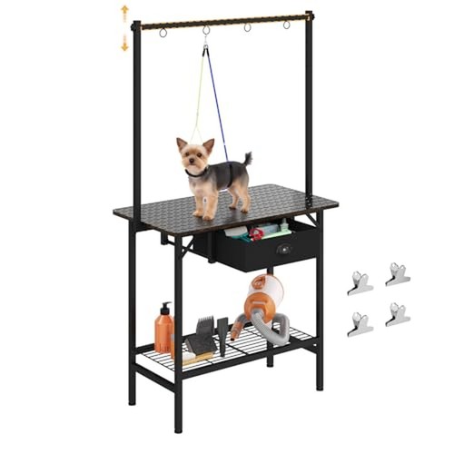 Dog grooming table with - table,